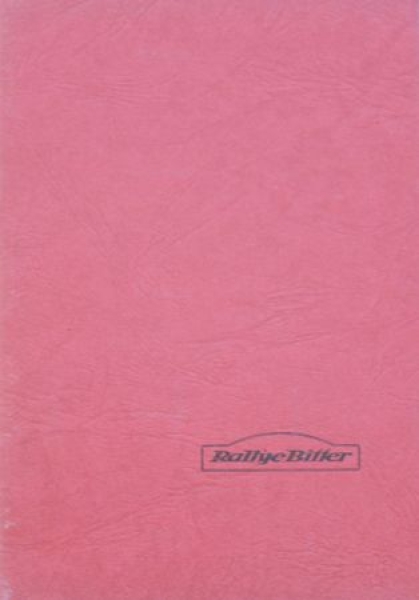 Abarth Modelprogram 1969 "Rallye Bitter" Carbrochure (7724)